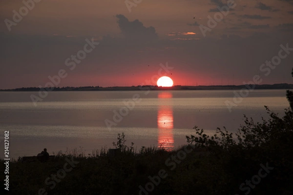 Fototapeta Couple at sunset