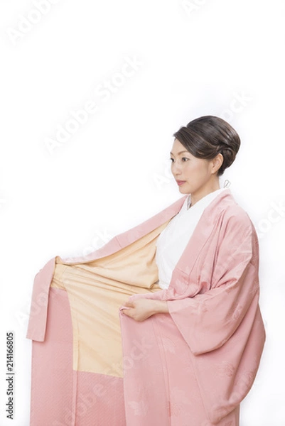 Fototapeta 着物を着る女性