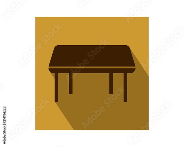 Obraz table furnishing furniture household home image vector icon