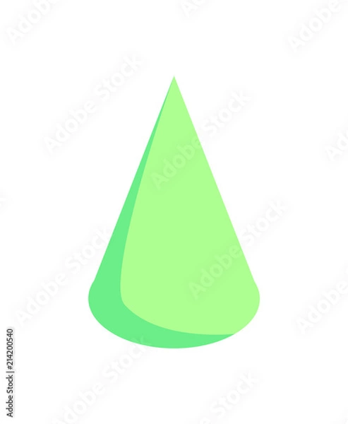 Obraz Green Cone Pattern, Colorful Vector Illustration