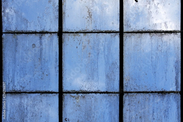 Fototapeta Dirty old greenhouse windows