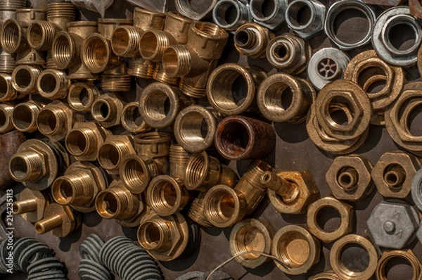 Fototapeta Collection of colored nuts