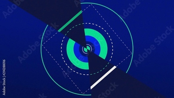 Fototapeta Dynamic Geometric Title