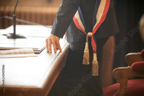 Obraz Maire during a wedding