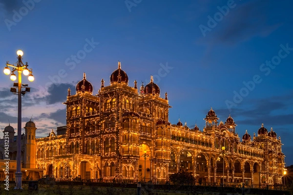 Fototapeta Pałac Mysore, Indie