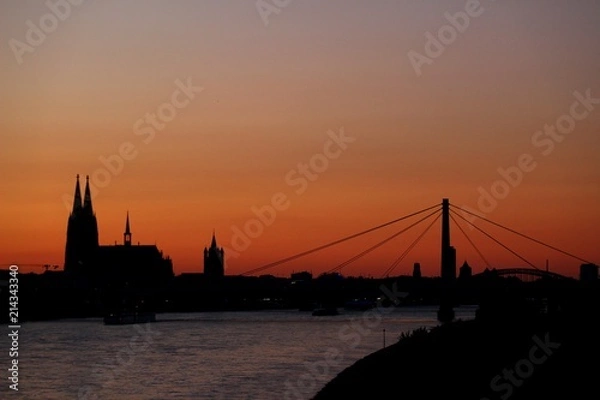 Obraz dom und severinsbrücke