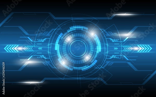 Fototapeta Abstract technology background Hi-tech communication concept innovation background vector illustration
