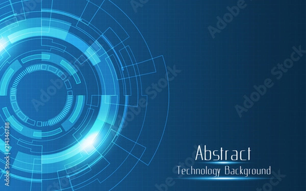 Obraz Abstract technology background Hi-tech communication concept innovation background vector illustration