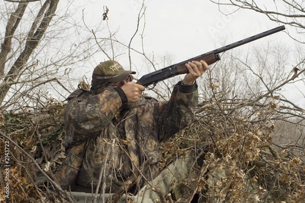 Obraz łowca kaczek