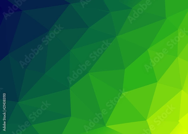 Fototapeta Aurora Borealis coloured Low Poly Background