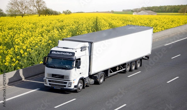 Obraz camion sur autoroute