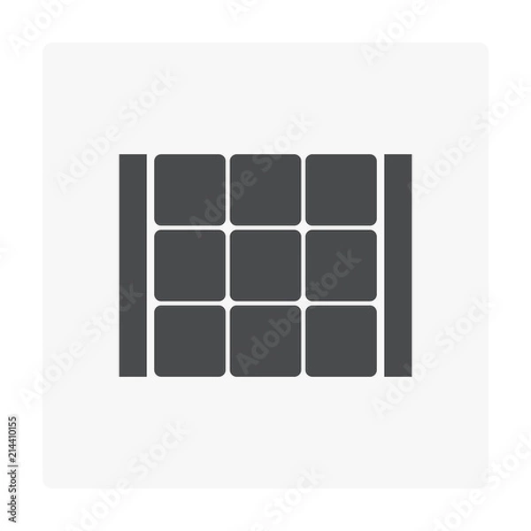 Fototapeta paver block icon