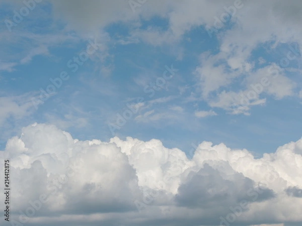 Obraz облака над озером