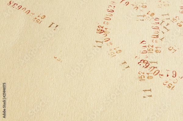 Obraz Stamp on paper