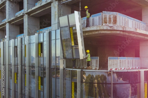 Obraz Facade Cladding of the Building.