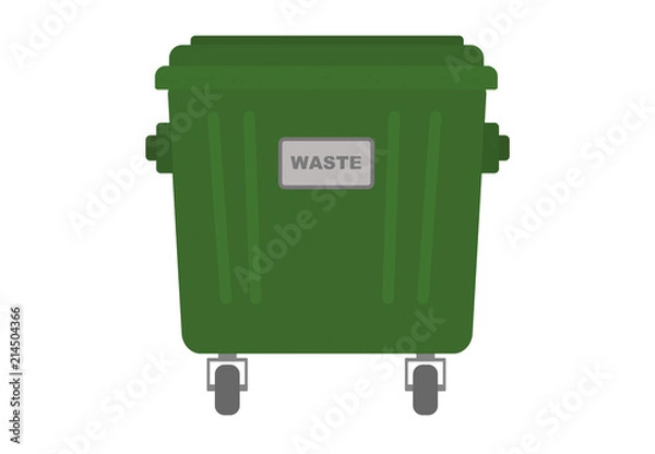 Obraz Grüne Papiertonne