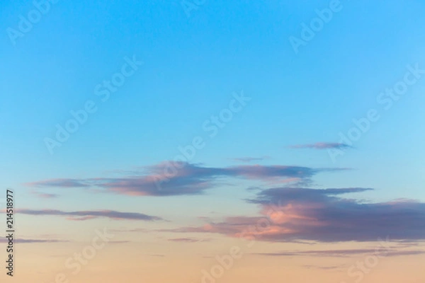 Fototapeta bright colors of the evening sky / nature is always pleased with something that is not repeatable