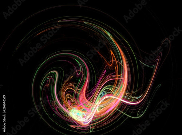 Fototapeta abstract multicolored fractal pattern