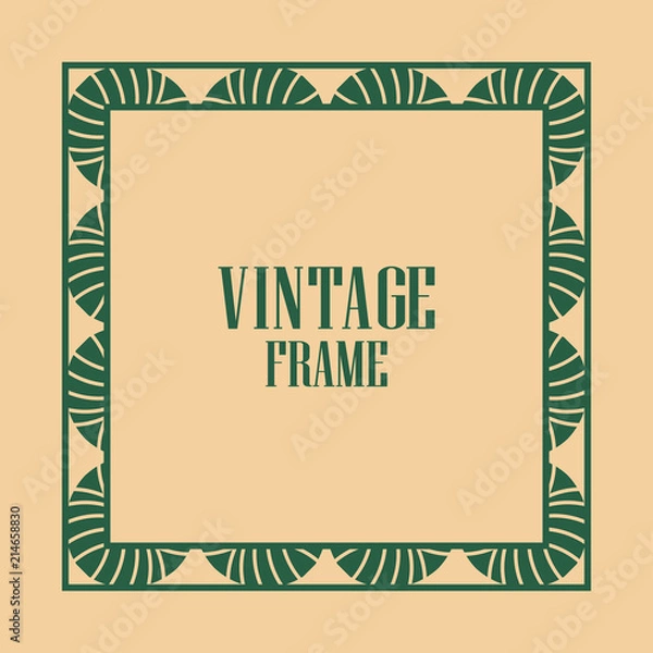 Obraz Art deco frame