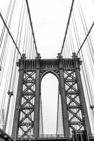 Obraz Brooklyn Bridge Monochrome