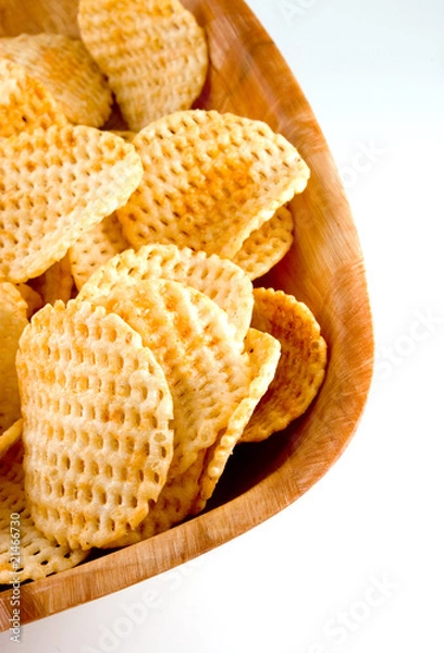Obraz bowl of potato chips / crisps
