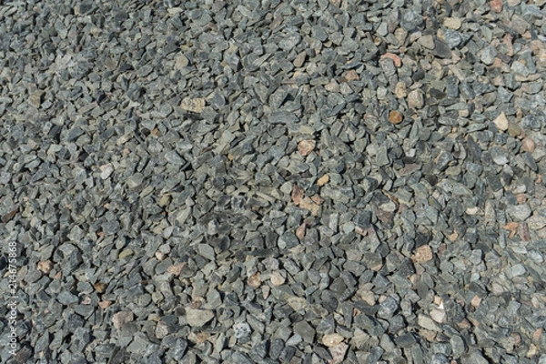 Fototapeta Building rubble photographed close-up. Place for your text.