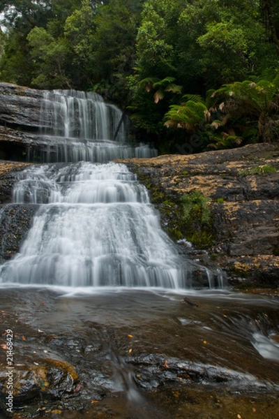 Fototapeta Waterfall in deep forest