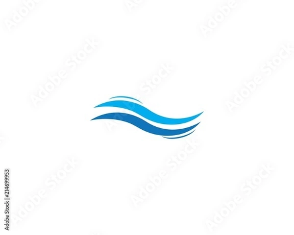 Fototapeta Water wave Logo Template