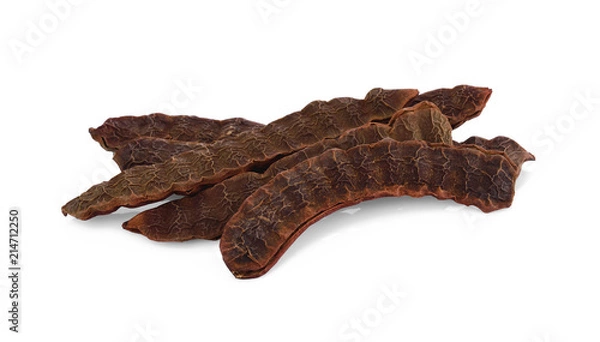 Obraz Soap Bobs, Acacia Concinna on white background.