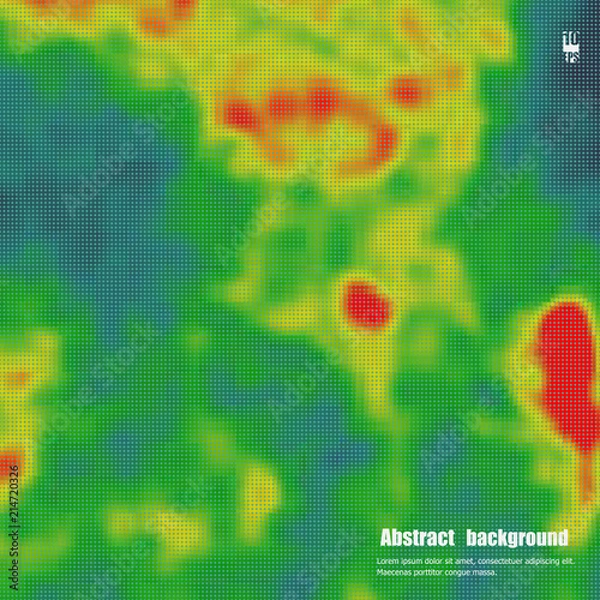 Fototapeta Colored heat map for temperature. Eps10 Vector illustration