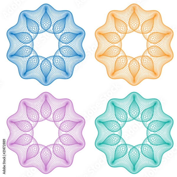 Fototapeta Guilloche rosette