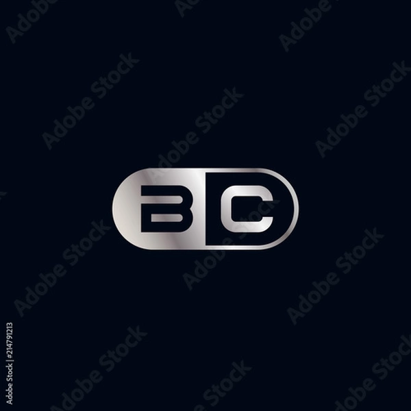 Obraz Initial Letter BC Logo Template Design
