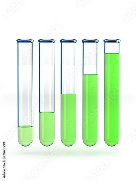 Obraz Test tubes graph