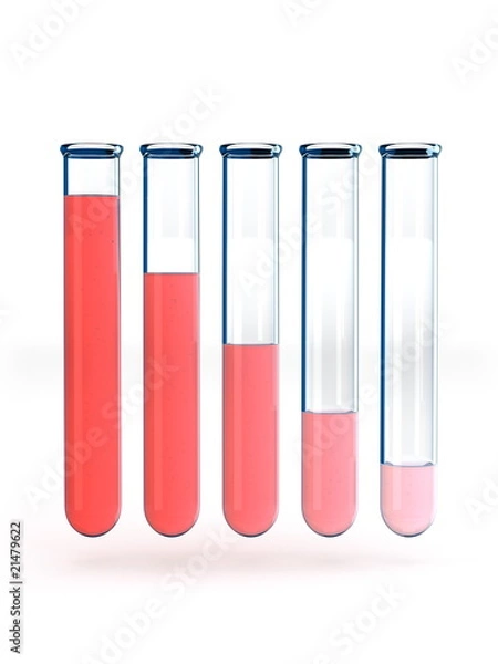 Obraz Test tubes graph