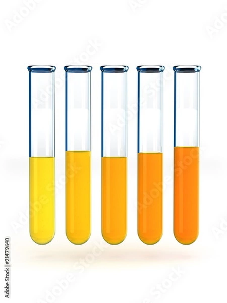 Obraz Test tubes graph