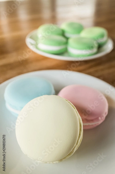 Fototapeta macarons on the table
