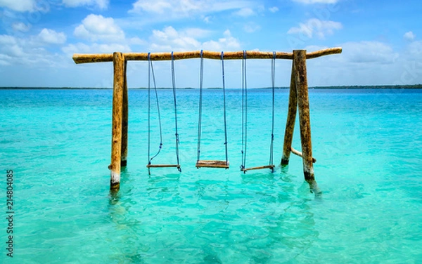 Obraz Lake Bacalar, Mexico