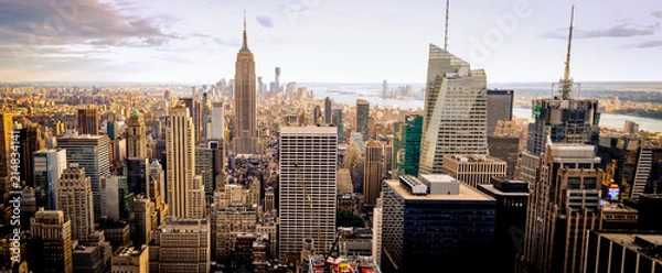 Obraz New York at sunset