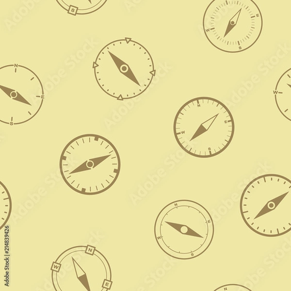 Obraz Seamless pattern with compass for your design
