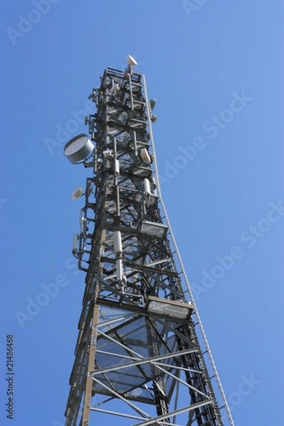 Obraz Mobilfunksendemast hochkant