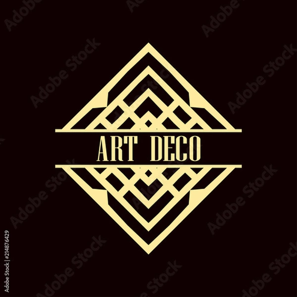 Obraz Art Deco Logo