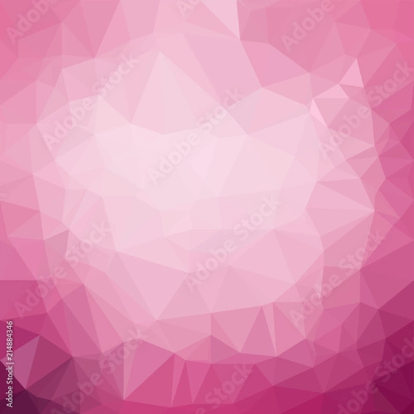 Obraz pink texture triangulation, stylish and cool background