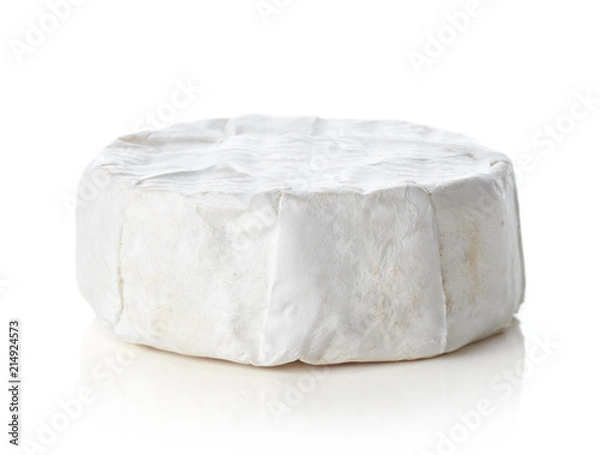 Fototapeta Camembert cheese isolated on white