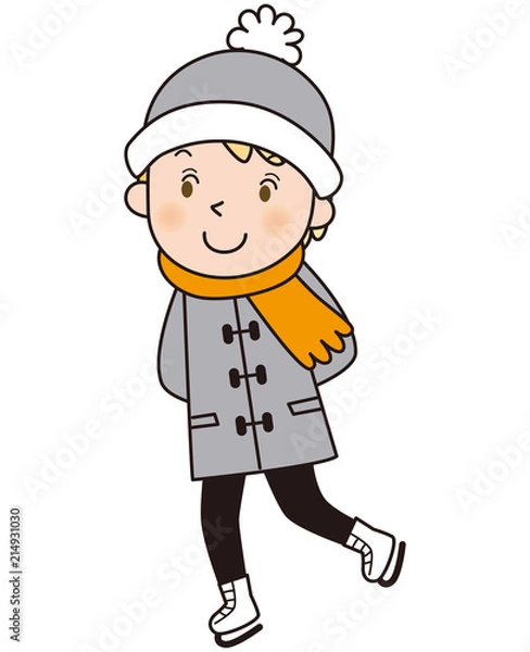 Obraz スケート　男の子