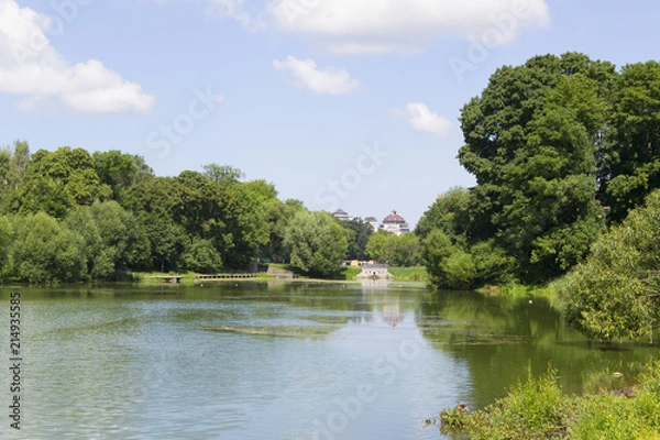 Fototapeta View of Lower lake of Kaliningrad