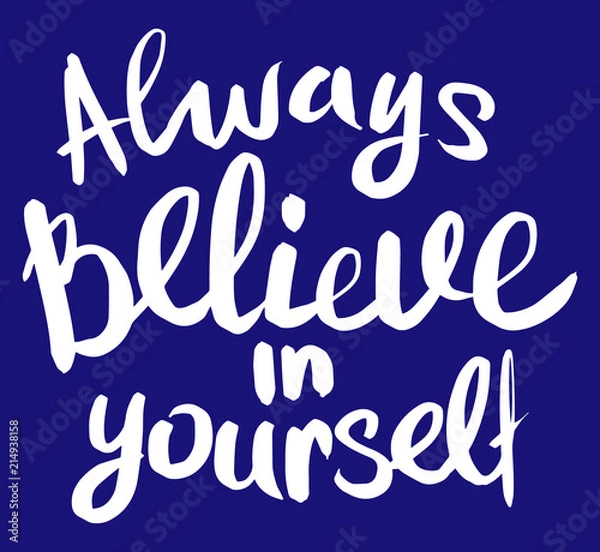 Obraz Autumn hand drawn lettering with rays.