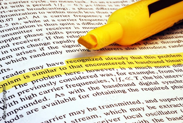 Obraz highlighted text