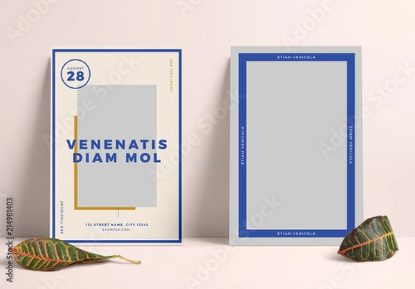 Obraz Promotional Postcard Layout