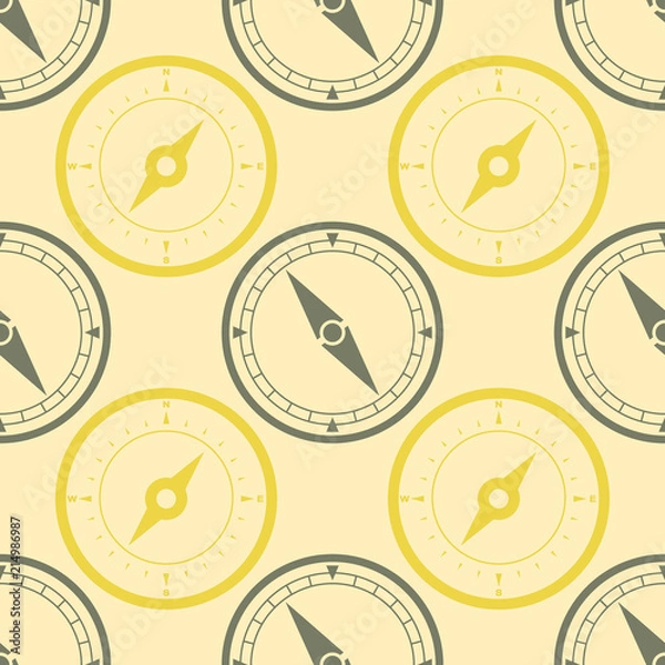 Obraz Seamless pattern with compass for your design