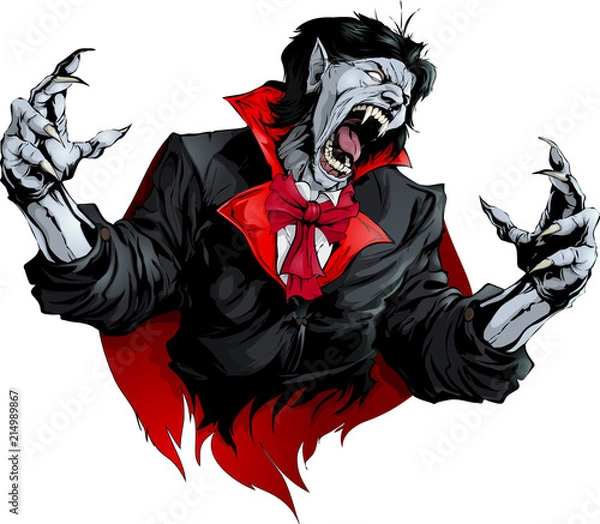 Obraz zły obraz wampira